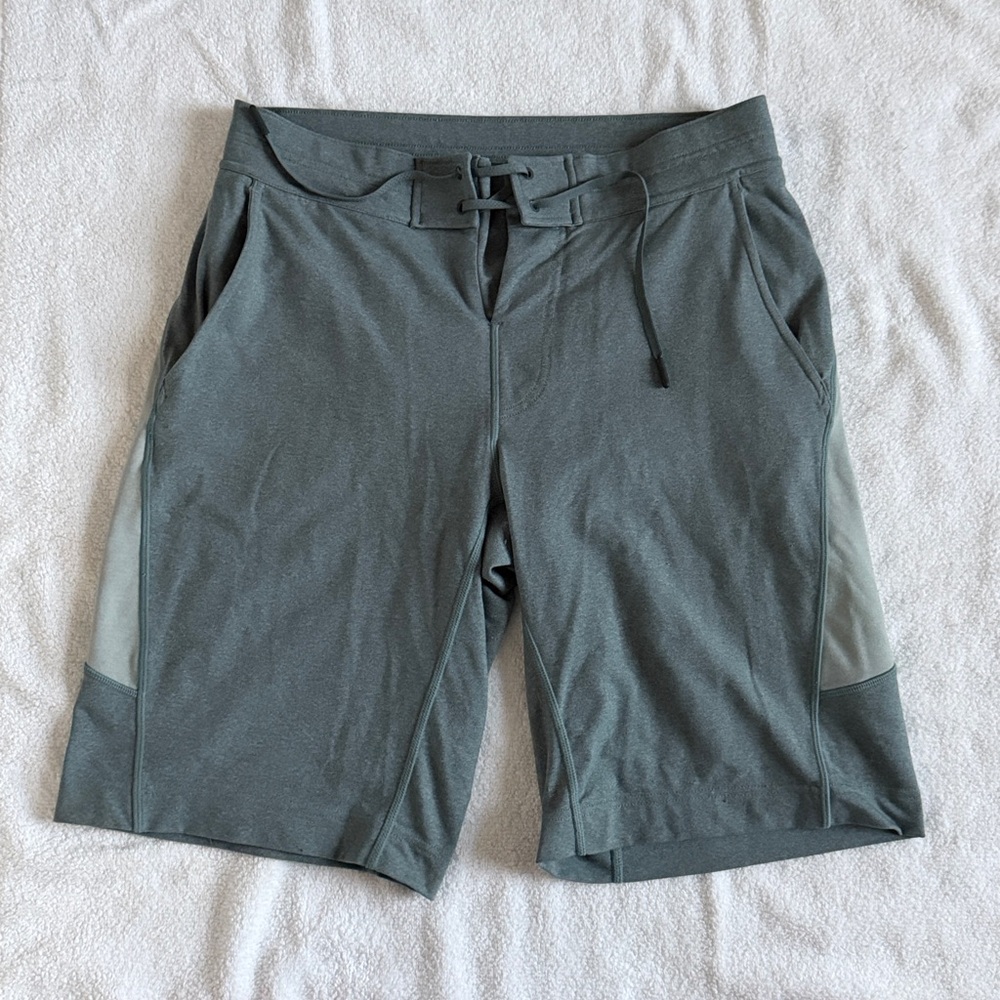 Lululemon Gray Athletic Shorts with Drawstring